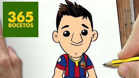 Dibujar A Messi Para Niños Paso a Paso Fácil