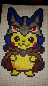 Cómo Dibuja A Pikachu Pixelado Fácil Paso a Paso
