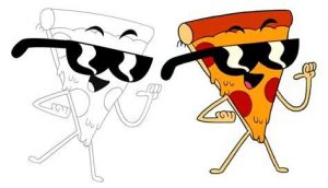 Cómo Dibuja A Pizza Steve Fácil Paso a Paso