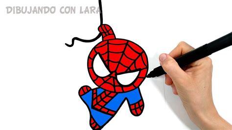 Cómo dibujar A Spiderman Para Niños 】 Paso a Paso Muy Fácil 2023 - Dibuja  Fácil