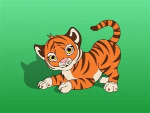 Cómo Dibuja A Un Tigre Bebe Fácil Paso a Paso