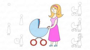 Cómo Dibuja A Una Mama Paso a Paso Fácil