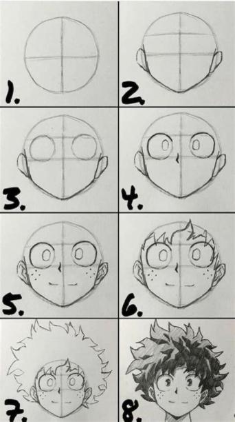 Cómo dibujar Anime Tutorial 】 Paso a Paso Muy Fácil 2023 - Dibuja Fácil