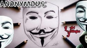 Cómo Dibuja Anonymous Paso a Paso Fácil