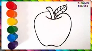 Cómo Dibujar Apple Fácil Paso a Paso