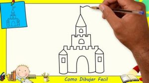 Cómo Dibujar Castillos Para Niños Fácil Paso a Paso