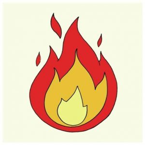 Cómo Dibuja El Fuego Para Niños Paso a Paso Fácil