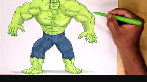 Cómo Dibuja El Hulk Paso a Paso Fácil