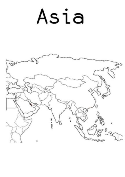 Cómo Dibuja El Mapa De Asia Fácil Paso a Paso