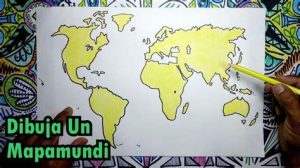 Cómo Dibujar El Mapa Mundi Fácil Paso a Paso