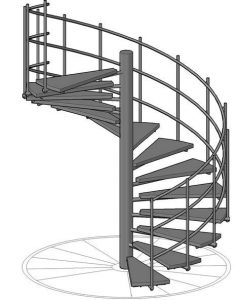 Cómo Dibuja Escaleras De Caracol Paso a Paso Fácil