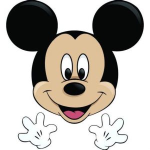 Dibuja La Cabeza De Mickey Mouse Fácil Paso a Paso
