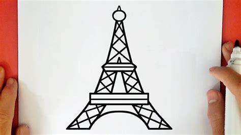 Cómo Dibuja La Torre Eifel Paso a Paso Fácil
