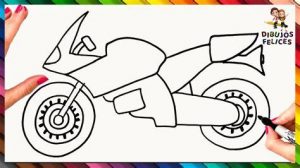 Dibujar Motos De Carreras Fácil Paso a Paso