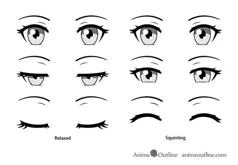Cómo Dibujar Ojos Cerrados Anime Fácil Paso a Paso