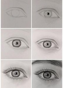 Cómo Dibuja Ojos Para Principiantes Fácil Paso a Paso