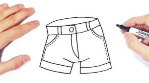Dibuja Pantalones Cortos Paso a Paso Fácil
