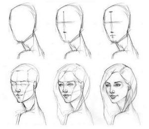 Cómo Dibuja Retratos Humanos Fácil Paso a Paso