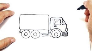 Cómo Dibuja Un Camion De Basura Fácil Paso a Paso