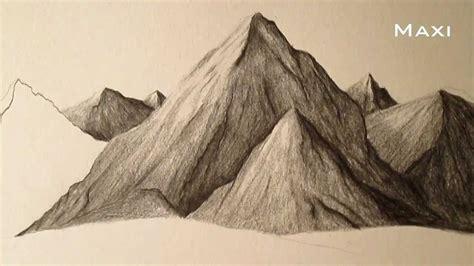  Cómo dibujar Un Cerro 】 Paso a Paso Muy Fácil