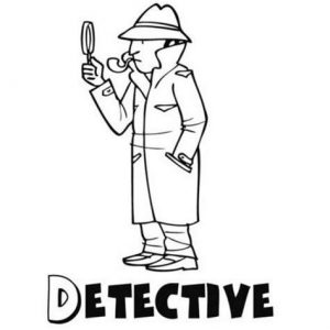 Cómo Dibujar Un Detective Para Niños Fácil Paso a Paso