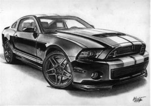 Dibuja Un Ford Mustang Gt Fácil Paso a Paso