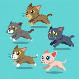 Cómo Dibuja Un Gato Corriendo Paso a Paso Fácil