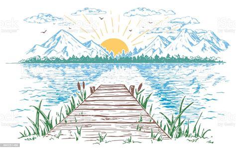 Cómo dibujar Un Lago De Agua 】 Paso a Paso Muy Fácil 2023 - Dibuja Fácil