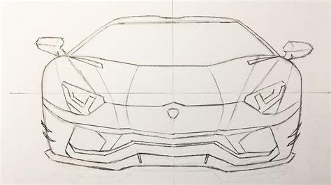  Cómo dibujar Un Lamborghini Aventador 】 Paso a Paso Muy Fácil