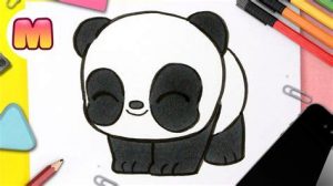 Cómo Dibujar Un Panda Bebe Paso a Paso Fácil