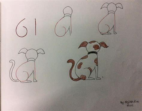 Dibujar Un Perro Con Letras Fácil Paso a Paso