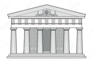 Dibujar Un Templo Griego Fácil Paso a Paso