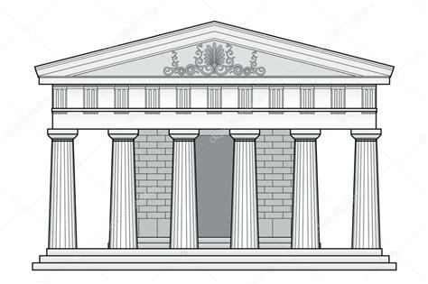Dibujar Un Templo Griego Fácil Paso a Paso