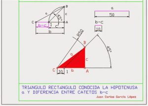 Dibujar Un Triangulo Rectangulo Conociendo La Hipotenusa Y Un Cateto Paso a Paso Fácil