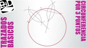 Dibuja Una Circunferencia Que Pase Por Tres Puntos Dados Paso a Paso Fácil