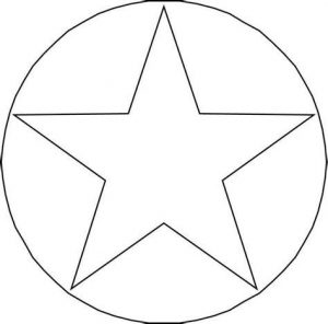 Cómo Dibujar Una Estrella Dentro De Un Circulo Paso a Paso Fácil
