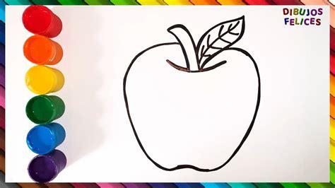 Cómo Dibujar Una Manzana Para Niños Fácil Paso a Paso