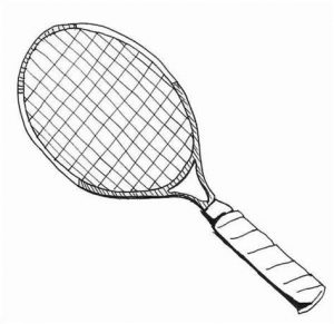 Cómo Dibujar Una Raqueta De Tenis Paso a Paso Fácil