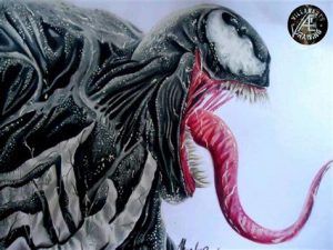 Dibuja Venom Fácil Paso a Paso