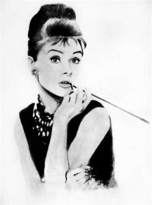 Cómo Dibuja A Audrey Hepburn Fácil Paso a Paso