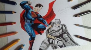 Cómo Dibujar A Batman Vs Superman Fácil Paso a Paso