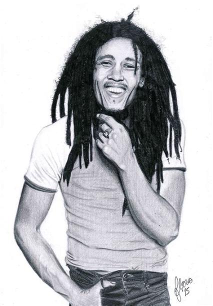 Cómo Dibujar A Bob Marley Paso a Paso Fácil