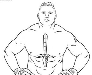 Dibuja A Brock Lesnar Fácil Paso a Paso