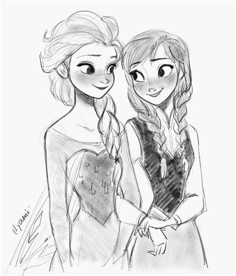 Dibujar A Elsa Y Anna De Frozen Paso a Paso Fácil