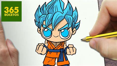 Cómo Dibujar A Goku Kawaii Paso a Paso Fácil
