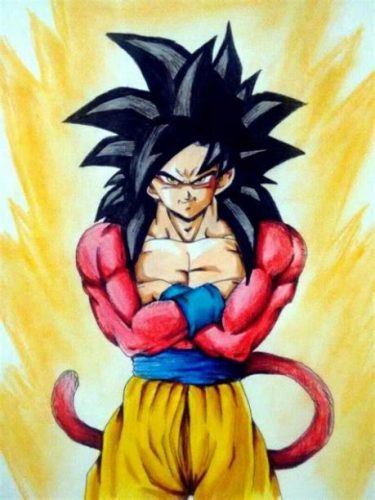 Cómo Dibujar A Goku Super Saiyan 4 】 Paso A Paso Muy Fácil 2024 Dibuja Fácil 