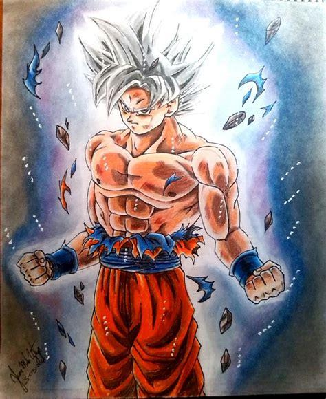 Dibuja A Goku Ultra Instinct Fácil Paso a Paso