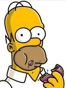 Cómo Dibuja A Homero Comiendo Rosquilla Paso a Paso Fácil