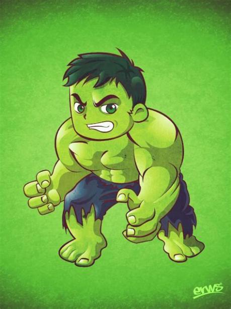  Cómo dibujar A Hulk Para Niños 】 Paso a Paso Muy Fácil