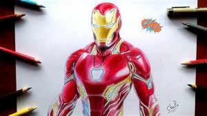Cómo Dibujar A Iron Man Infinity War Fácil Paso a Paso